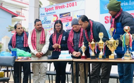 भिक्टोरिया इन्टरनेशनल कलेज दाङमा बीबीएतर्फको खेलकुद सप्ताह सुरु