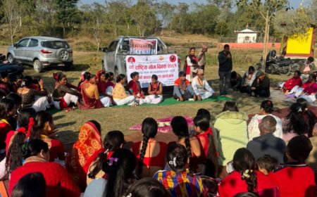 पतञ्जली योग समिति नारायणपुरले  गर्यो  ३० परिवारलाई न्यानो कपडा वितरण