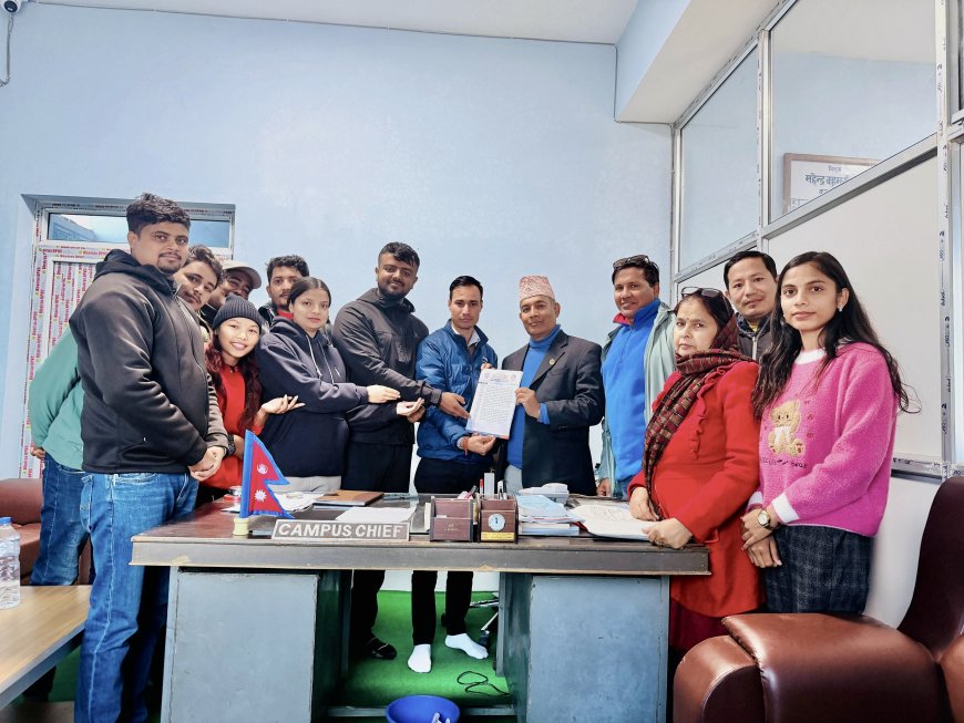 महेन्द्र बहुमुखी क्याम्पसमा राजनीतिक हस्तक्षेप अन्त्य हुनुपर्ने स्ववियुको माग